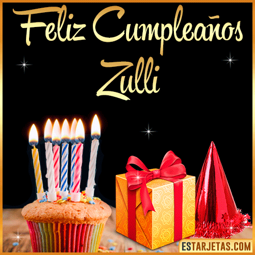 Gif de Feliz Cumpleaños  Zulli