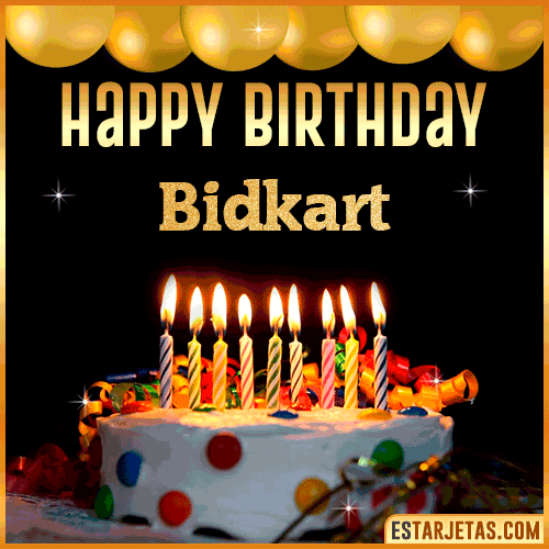 Gif happy Birthday Cake  Bidkart