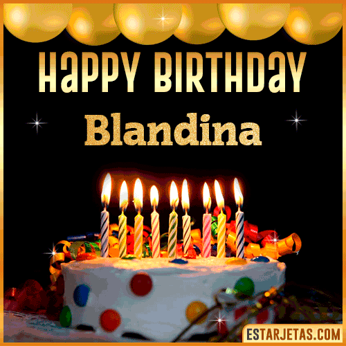 Gif happy Birthday Cake  Blandina