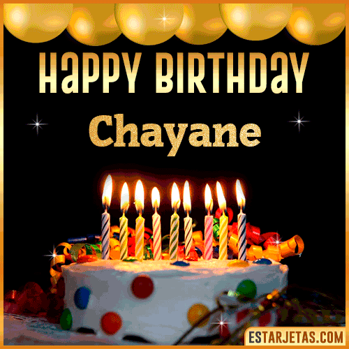 Gif happy Birthday Cake  Chayane