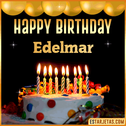 Gif happy Birthday Cake  Edelmar