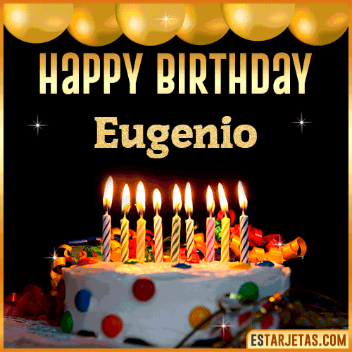 Gif happy Birthday Cake  Eugenio