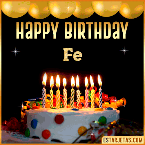 Gif happy Birthday Cake  Fe
