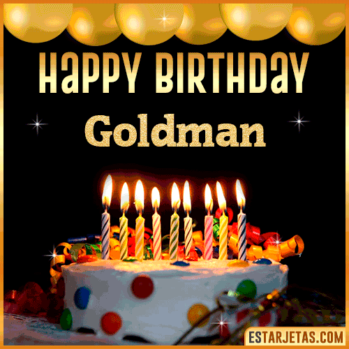 Gif happy Birthday Cake  Goldman