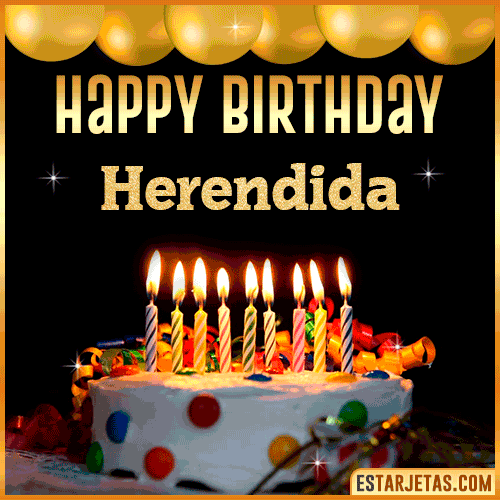 Gif happy Birthday Cake  Herendida