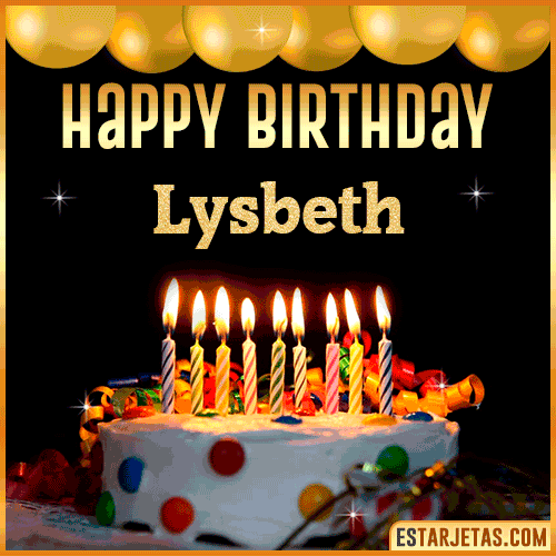 Gif happy Birthday Cake  Lysbeth