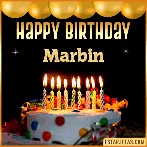 Gif happy Birthday Cake  Marbin