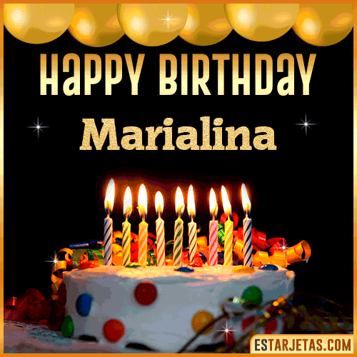 Gif happy Birthday Cake  Marialina
