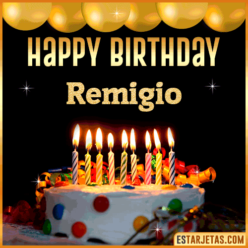 Gif happy Birthday Cake  Remigio