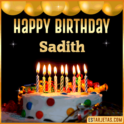 Gif happy Birthday Cake  Sadith