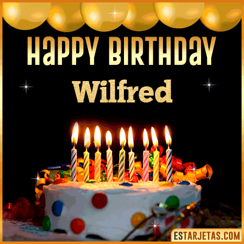 Gif happy Birthday Cake  Wilfred