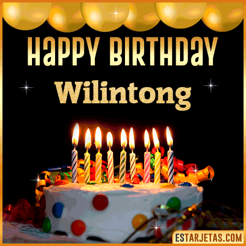 Gif happy Birthday Cake  Wilintong
