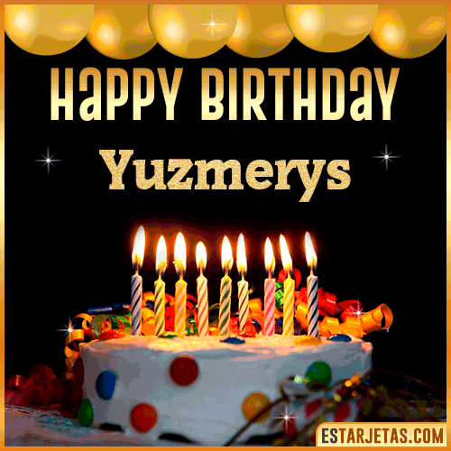 Gif happy Birthday Cake  Yuzmerys