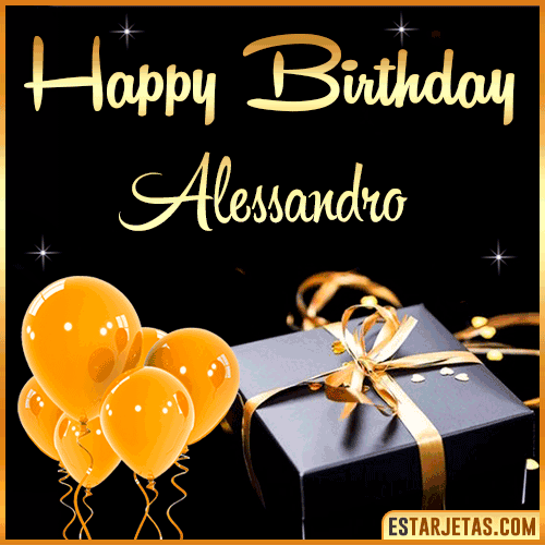 Happy Birthday gif  Alessandro