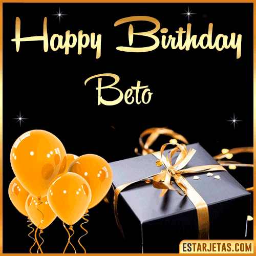 Happy Birthday gif  Beto