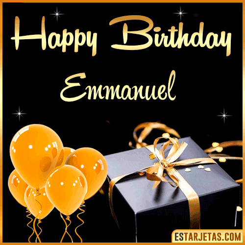 Happy Birthday gif  Emmanuel