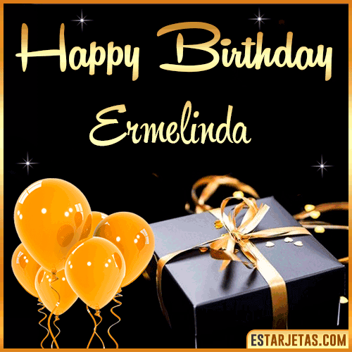 Happy Birthday gif  Ermelinda