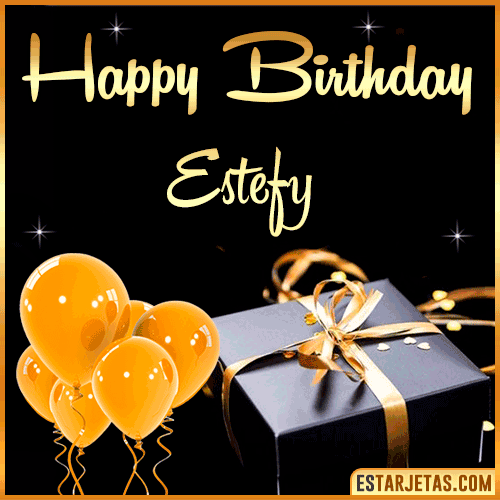 Happy Birthday gif  Estefy