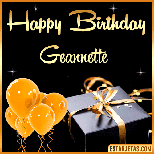 Happy Birthday gif  Geannette