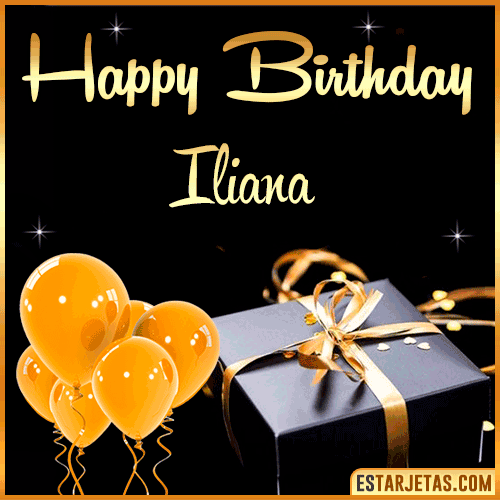 Happy Birthday gif  Iliana