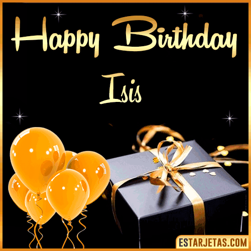 Happy Birthday gif  Isis