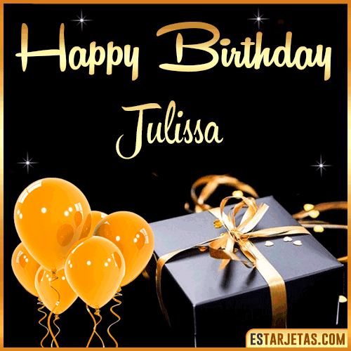 Happy Birthday gif  Julissa