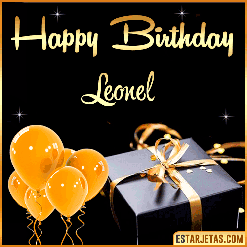 Happy Birthday gif  Leonel