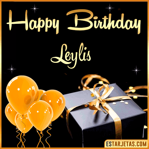 Happy Birthday gif  Leylis