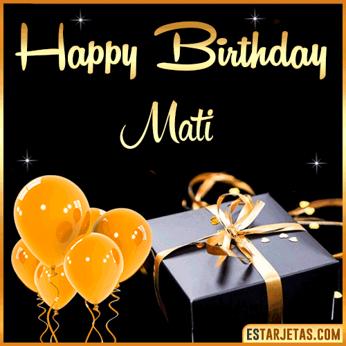 Happy Birthday gif  Mati