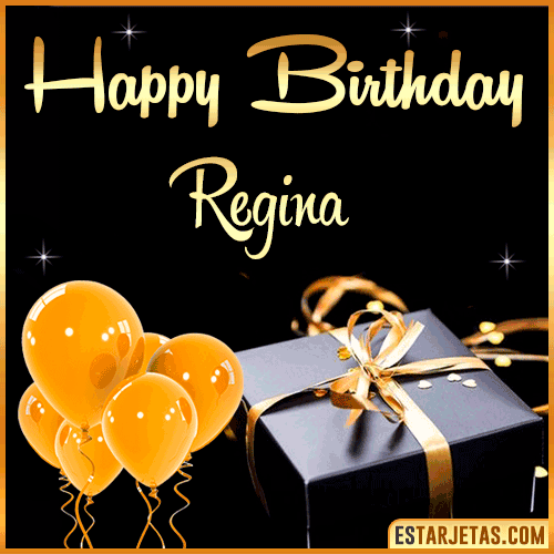 Happy Birthday gif  Regina