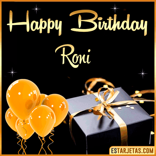 Happy Birthday gif  Roni