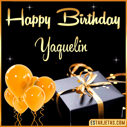 Happy Birthday gif  Yaquelin