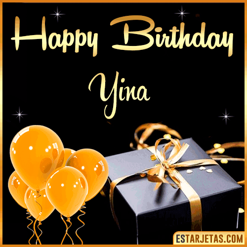 Happy Birthday gif  Yina