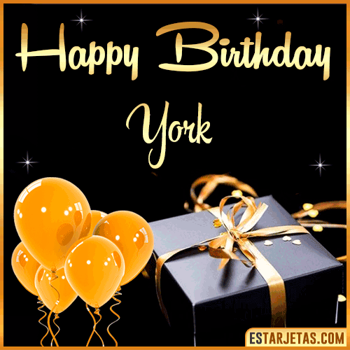 Happy Birthday gif  York
