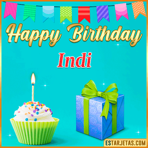 happy Birthday Cake  Indi