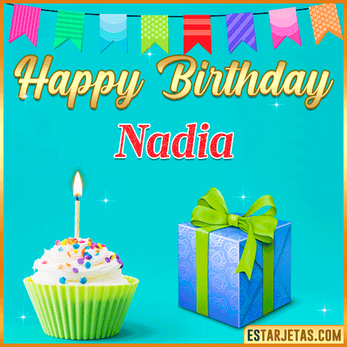happy Birthday Cake  Nadia