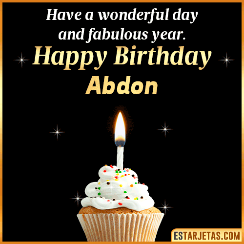 Happy Birthday Wishes  Abdon