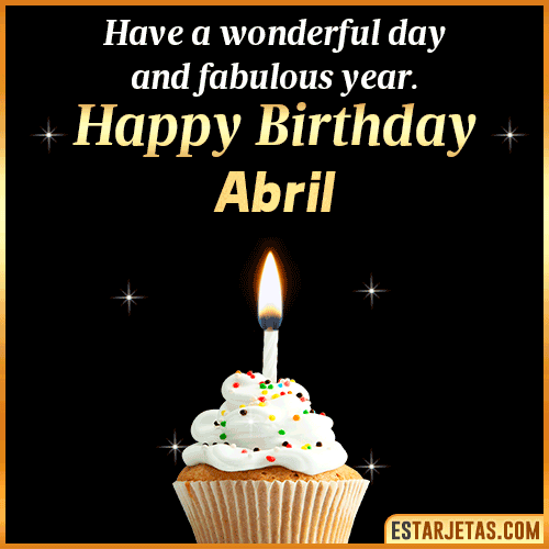 Happy Birthday Wishes  Abril