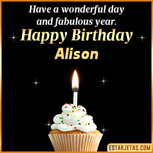 Happy Birthday Wishes  Alison