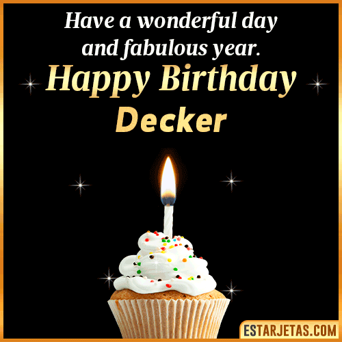 Happy Birthday Wishes  Decker