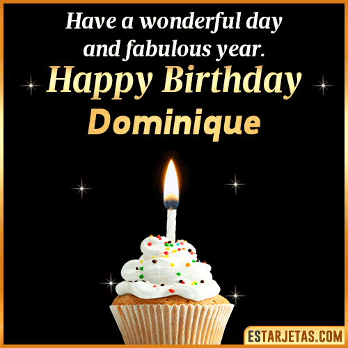 Happy Birthday Wishes  Dominique