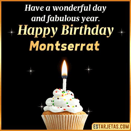 Happy Birthday Wishes  Montserrat