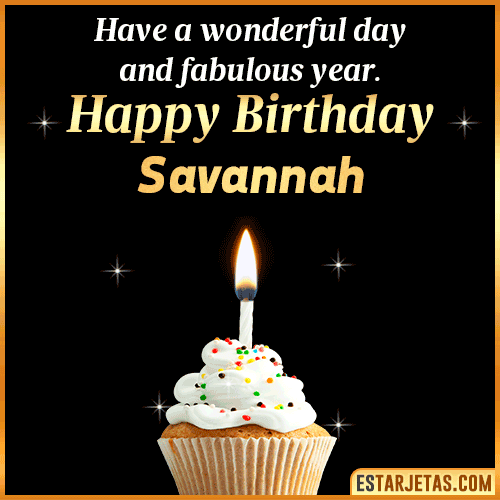 Happy Birthday Wishes  Savannah