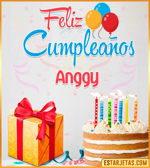 Imágenes de pastel de Cumpleaños para  Anggy