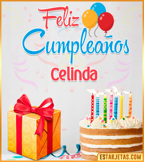 Imágenes de pastel de Cumpleaños para  Celinda