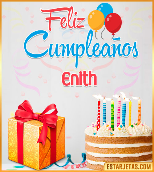 Imágenes de pastel de Cumpleaños para  Enith
