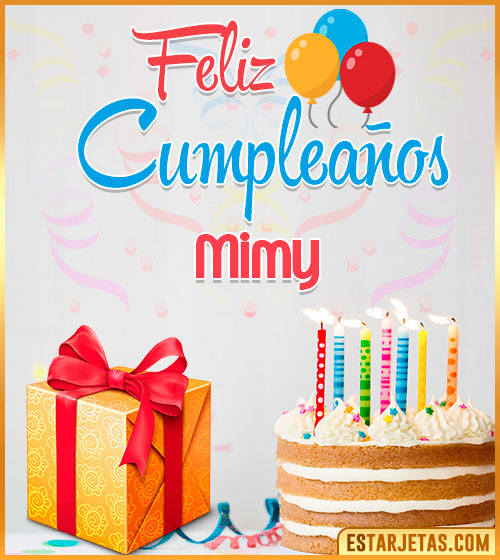 Imágenes de pastel de Cumpleaños para  Mimy