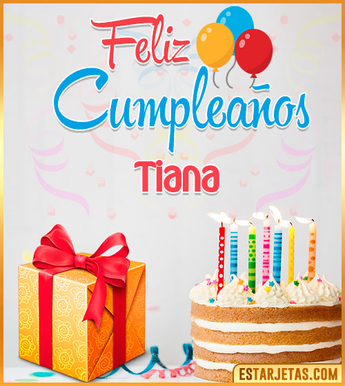 Imágenes de pastel de Cumpleaños para  Tiana