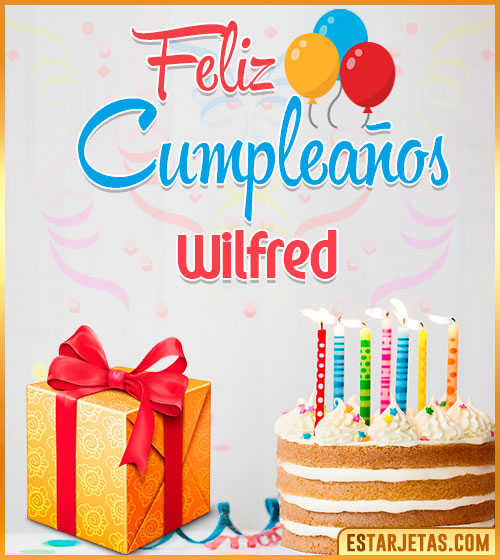 Imágenes de pastel de Cumpleaños para  Wilfred