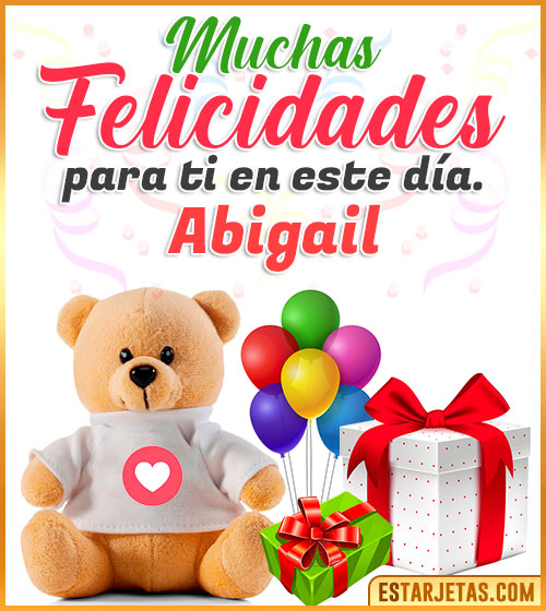 Imágenes Bonitas de Cumpleaños  Abigail